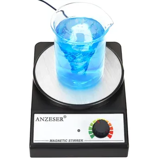 ANZESER Magnetrührer mit Magnetrührstäbe, Drehzahlbereich 0~3500 UpM, Rührmenge 3000ML