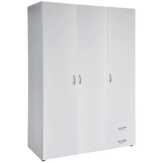 Pol-Power Kleiderschrank Base 3-türig weiß