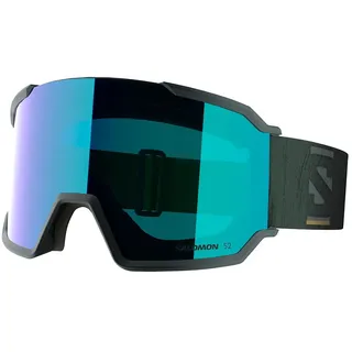 Salomon S/view 3 Skibrille - Green Gables - Mid Blue/CAT2