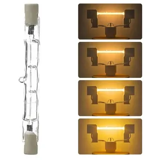 QUBEBU LED Flutlichtstrahler R7s Halogenstab 78mm 118mm Halogen Flutlicht Leuchtmittel 60W-400W, LED wechselbar, Ersatz Halogenlampe, Enegiesparende, 2700K-3000K, für Arbeitsleuchten, Sicherheitsleuchten, Landschaftsleuchten. 60W