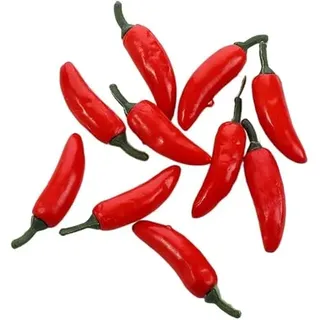 Nlinlin Künstliche Chili-Pflanzen, Kunststoff, künstliches Gemüse, künstliches Gemüse für Heimdekoration, geeignet für Küchendekoration, 10 Stück