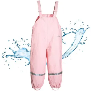 BMS Matschhose - Buddelhose mit Latz Kinder rosa 110 cm