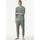 Pyjama grau/stone/hellgrün XXL