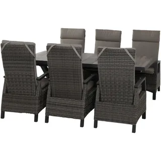 Siena Garden Corido Set 7-tlg. Grau/Schwarz