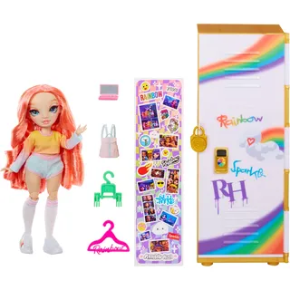Rainbow High Locker and Doll Playset (inklusive Puppe Pinkly Page)