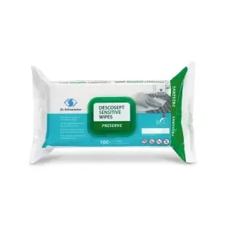 Dr. Schumacher Desinfektionstücher DESCOSEPT SENSITIVE WIPES 00-323DS-T010 , 1 Packung = 10 Tücher