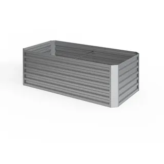 Oskar Hochbeet 180 x 90 x 60 cm Silber