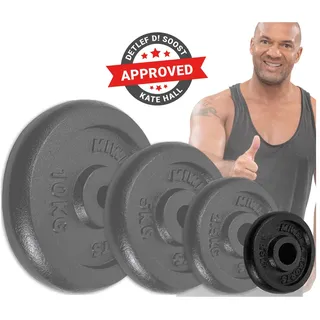 MIWEBA Hantelscheiben-Set Gusseisen HSG12 4x 1,25 kg