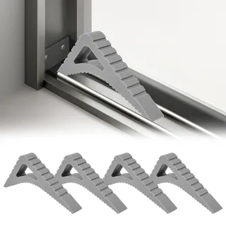 Byfoyif 4 Stück Fensterstopper, Fenster Offenhalter Fensterstopper Beim Lüften Fensterkeil Balkontür Stopper Türstopper Boden Gummi Türstopper rutschfest Fensterfeststeller ohne Bohren