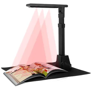 11MP Tragbar Dokumentkamera, Professioneller Buchscanner und Scanner, Dokumentscanner A3/A4 Dokumentenkamera Schneller Scanner, Größe Erfassen, OCR SCA-nner Visualizer für Windows & macOS Verfügbar