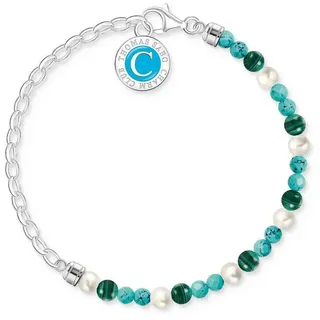 Thomas Sabo Perlenarmband aus Sterling Silber 9257 Größe 15 cm