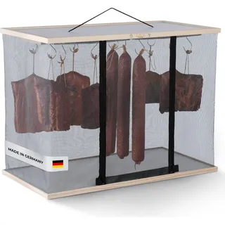 L.E.W. Reifeschrank für Fleisch und Wurst, Fisch und Beef Jerky Trocknungsschrank Ideal zum Fleisch Wurst Fisch & Co selber machen Räucher Modell 2