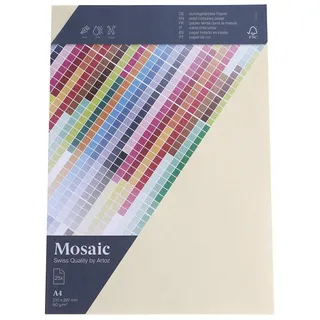 Artoz Briefpapier Mosaic elfenbein DIN A4 90 g/qm 25 Blatt