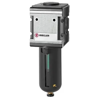 Riegler 133146-FM 45 S Mikrofilter »multifix«, mit PC-Behälter, Schutzkorb, BG 4, G 1, 1Stk