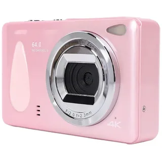Digital Kamera 64MP, 1080P HD Digital Kameras für Fotografie, 2,8-Zoll-Bildschirm Kompaktes Tragbares Vlogging Camara mit 16X Zoom und LED-Füll Licht Kamera (P Ink)