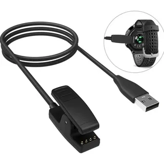 INF Clip-Ladegerät für Garmin Forerunner 235/735XT/630/645/230/Vivomove/Approach S20 / Schwarz
