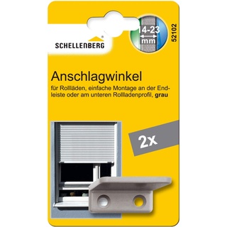 Schellenberg 52102 Anschlagwinkel für Rollladen, Endstopfen Rolladen stabil