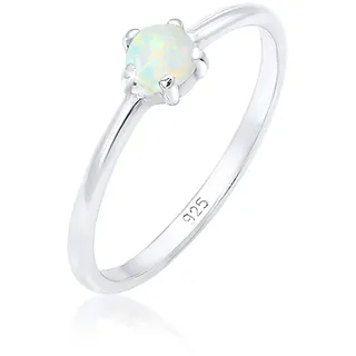 Elli Ring 925 Sterling Silber Verlobungsring in Silber | Gr.: 56