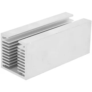 Aluminium Kühlkörper, U-Typ TO-3P Alu Kühlkörper Kühlkörpermodul Dichter Zahnwärmekühler Lamellenkühler, 100 x 40 x 40 mm