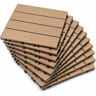 Mojawo Klickfliese Braun 30 x 30 cm 12 St.