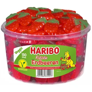HARIBO RIESEN ERDBEEREN Fruchtgummi 150 St./1350,0 g, 150 St.