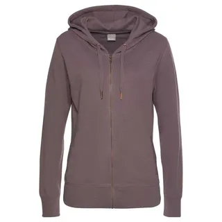 bench. loungewear Sweatjacke Damen mauve-meliert Gr.48/50