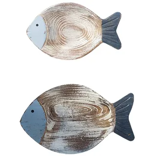 Gohhey Maritime Deko Holzfische Kommunion Deko Fische Maritime Wanddeko Hängende Wandkunst Dekor Fisch Deko Tischdeko Verzierung