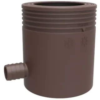 Marley Regensammler mit FilterÜberlaufstop und Schlauchanschluss DN 53-75 mm Braun