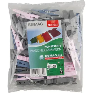 BÜMAG Wäscheklammern 8651 Kunststoff 50 Stück