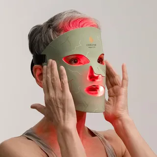 ODELYNE® Adara Lite – LED Gesichtsmaske Lichttherapie, Lichttherapie Maske mit reiner Infrarot 1072nm und Rotlicht, Red Light Therapy für Anti Falten und Hautpflege, zielt auf Feine Linien