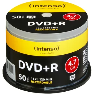 Intenso DVD+R 4,7GB 120min 16x 50er Spindel