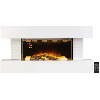 Carlo Milano Wandkamin: Design-Elektrokamin, 3D-Flammeneffekt, Wandmontage, 2.000 Watt, 81 cm (Elektro Wandkamin, Elektrischer Wandkamin, Kaminofen echter Flamme)