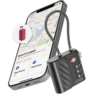 SBS TSA-zugelassenes Schloss mit integriertem Tracker für Koffer und Taschen,