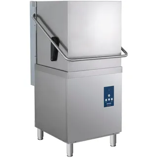GastroHero Haubenspülmaschine ECO 54 SL | 50×50 cm Korb | Reiniger- Klarspüldosierer Ablaufpumpe Made in Europe, 400 V | Profi Gastronomie Spülmaschine