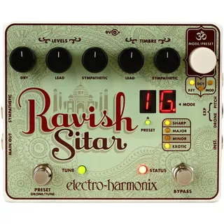 Electro Harmonix Ravish Sitar - Effektgerät für Gitarren | Verwandeln Sie Ihre E-Gitarre in eine Sitar!