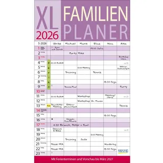 Korsch Verlag XL Familienplaner 2026