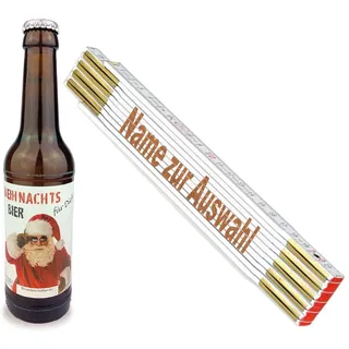 Weihnachten/Geschenk/Männer/Bier/Zollstock/Handwerker/Nikolaus, Zollstöcke Namen:Thomas