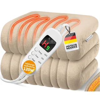 Kesser Heizdecke mit Abschaltautomatik 160 x 120 cm Beige