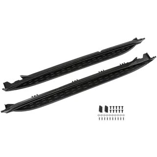 GEARHERO Trittbretter Schwarz mit Halterung Kompatibel mit Mercedes Benz GLC X253 & Coupe C253 2015-2022 Seitenschweller Aluminium Set Links & rechts rutschfest