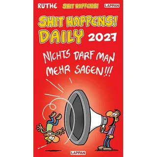 Lappan Verlag Shit happens Daily! Tagesabreißkalender 2027 Tischkalender hoch