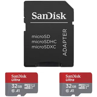 UHS-I U1 A1 120 MB/s + SD Adapter 32 GB 2er Set