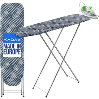 Kadax Bügelbrett mit Fach, 104x30cm Dampfbügelbrett