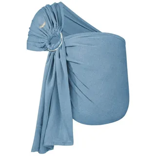 Hoppediz Tragetuch Ring-Sling ultraleicht blau