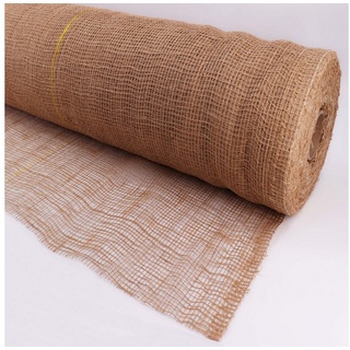 Aquagart 15m x 1m Jutegewebe 105g/m2 Jutematte Gartenjute Jute Stoff Sackleinen Juteband