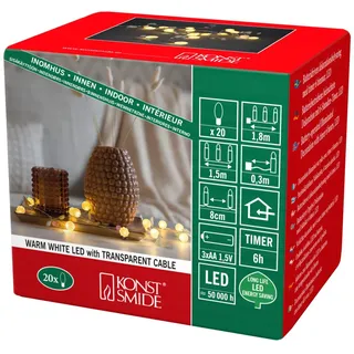 Konstsmide LED Lichterkette 2 m grün