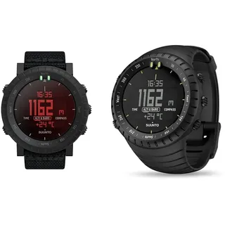 SUUNTO Core Alpha Stealth Outdoor-Uhr mit Höhenmesser, Barometer und Kompass & Core Outdoor-Uhr mit Höhenmesser, Barometer und Kompass