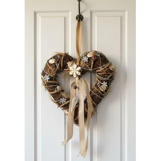 LB H&F Lilienburg Dekohänger Dekohänger Türkranz Frühling Frühlingsdeko Deko Eingang Dekoration Tür (Wandschmuck Willkommen Girlande zum Hängen aufhängen Türschild Weide Weidenkranz Rattan Weide natürlich künstliche Blumen Hochzeit Herbst Osterkranz Osterhänger Osteranhänger Dekokranz Sommer außen Blumenkranz Frühlingskranz Fensterbehang Sommer Fensterdekoration Dekoration Tür Dekoaufhänger Holzaufhänger Hängedekoration Fensteranhänger basteln Fenstergirlande Wandbehang künstlich lebensecht Seidenblumen