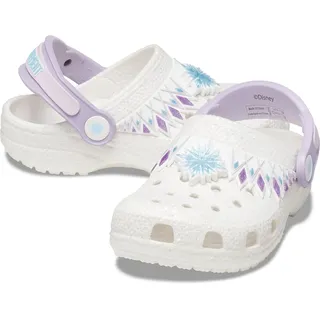 Crocs Unisex Kinder CLS FL I Am Frozen Ii Clog T, Weiß, 22/23 EU