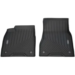 Audi 85B061501041 Gummi Fußmatten Allwettermatten 2X Gummimatten vorn Allwetterfußmatten, schwarz