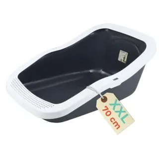 GarPet Katzentoilette XXL 70 cm Grau